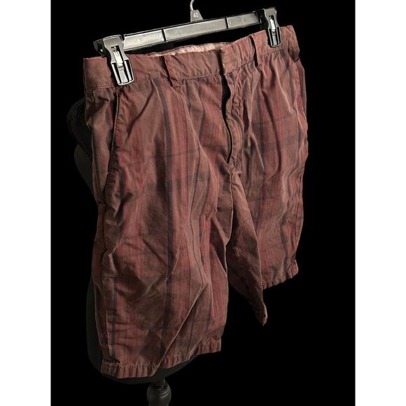 Club Monaco Mens Size 33 Flat Front Multicolor Striped Shorts - Picture 2 of 8